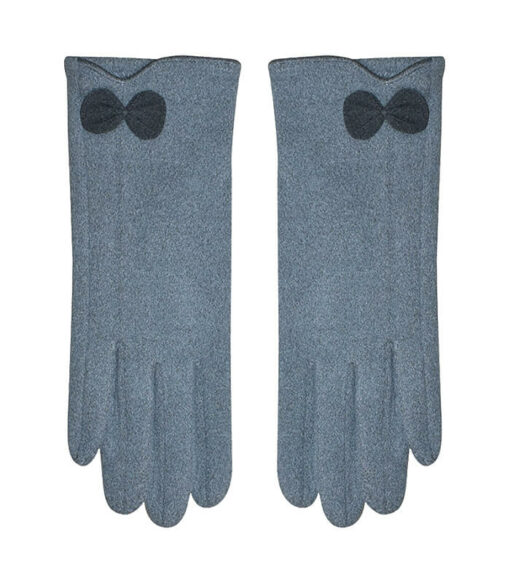 STAMION - GREY GLOVES WITH BOW