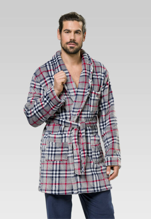 CHECKERED ROBE