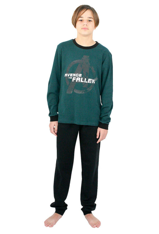 Galaxy Fallen Teenage pajamas Green